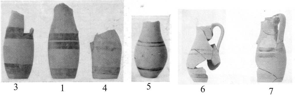 Fig.92 II.3.D.2. Klazomenai Buluntuları 7. yüzyıl son çeyreği:(fig.93) D1: MGT89, TN:029, A odası, yük: 11.5cm, ağız çapı: 3.7cm, dip çapı: 5.