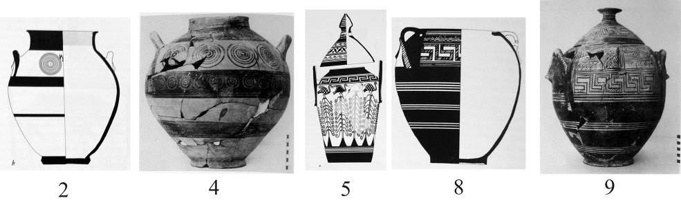lev. 8c, 10) fig. I.4.c. Girit ten diğer örnekler için ayrıca bkz: Coldstream, Geometric Pottery, 239-40, lev.52a, b, 242-243, lev.53a, 249-250, 54a, f, 255-256, lev.56a-e.