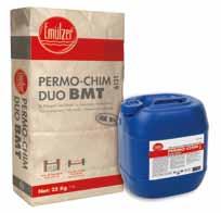 Permo-Chim Duo BMT 6031 İki Bileşenli, Tam Elastik Su Geçirimsiz Yalıtım Harcı Bayındırlık Bakanlığı Poz No: 04.477/2 Su birikintisi, göllenme var ise yüzeyden uzaklaştırılmalıdır.