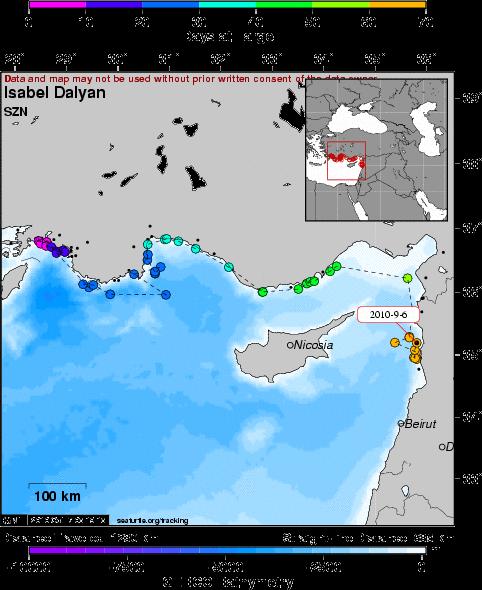 Ayrıca 2010 yılı içeirinde bu kumsalda yuva yapan bir dişi iribaş deniz kaplumbağası ile İtalya dan getirilen bir adet yeşil deniz kaplumbağası da uydu cihazı takılarak Akdeniz de göç yolları takip