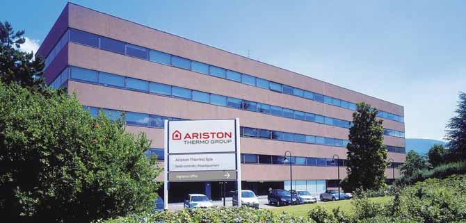 Ariston Thermo Group Ariston è leader internazionale del riscaldamento acqua e domes co ed offre in tu o il mondo soluzioni efficien e comfort di alta qualità, con un design italiano.