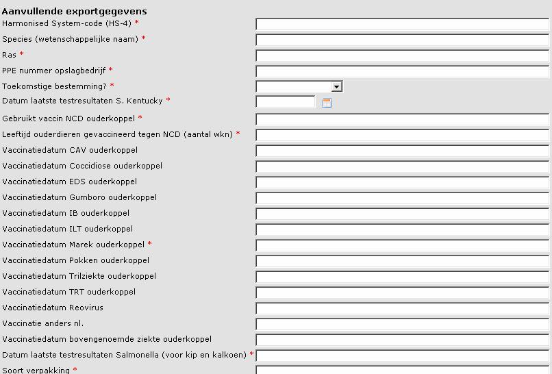 Specifiek bij eendagskuikens Tabblad Documenten Verstrekkingswijze op Centraal zetten.