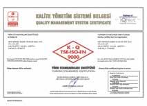 MKS has been equipped with quality assurence system in 2002 and ISO 9001 quality assurance system by turkish standards institute