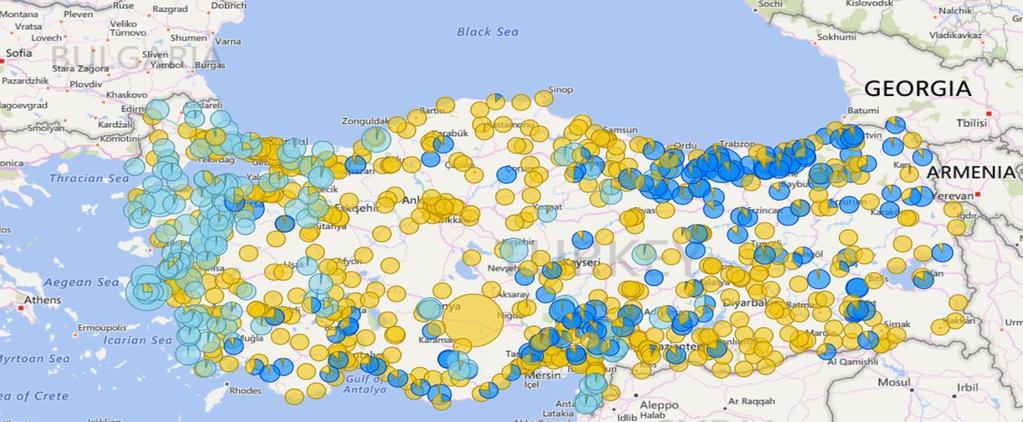 TEİAŞ 2025 yılı Yenilenebilir Kurulu Güç Dağılımı Nehir