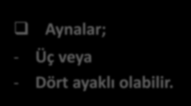 Aynalar;