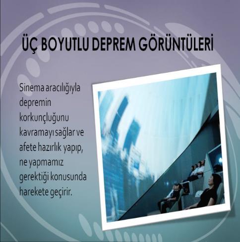 amacı ile; ilk yardım deneyim bölümü, sarsıntı odası, duman