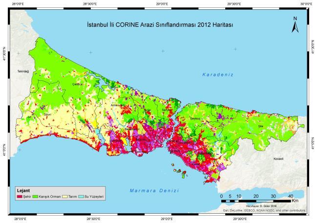 Havalimanı kriteri için İstanbul da bulunan mevcut havalimanları ve 2018 de faaliyete geçirilmesi planlanan yeni havalimanına ait koordinat bilgileri Google Maps üzerinden elde edilmiş, CBS ortamına