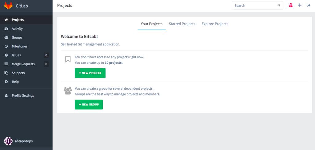 16. Ekranda bulunan NEW PROJECT butonuna basarak yeni proje