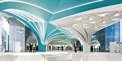 Katar Kırmızı Hat Güney Yerüstü ve Hemzemin DP World Yarımca Konteyner Terminali Dubai-I (Bluewaters) Terminal Binası Ana yüklenicisi Hyundai Engineering and Construction Co. Ltd.