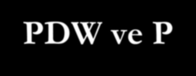 PDW ve P-LCR Trombosit sayımının histogramı. Gri bölgeli alan normal değerleri göstermektedir. Trombosit histogramının alt limiti (PL) 2 fl, üst limit (PU) ise 30 fl dir.