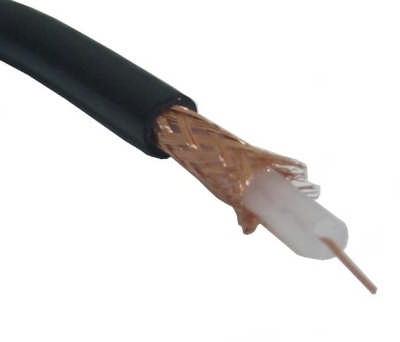 Koaksiyel kablolar dıştan bakıldığında birbirlerine çok benzerler, ancak kabloya daha yakından bakınca üzerinde RG kodunu ve empedansını görebilirsiniz. Resim 1.3: RG-59 koaksiyel kablo Resim 1.