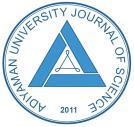 Adıyaman University Journal of Science dergipark.ulakbim.gov.