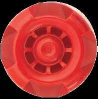 Flaşörlü Yangın Sireni Kırmızı Renk, Alarm akımı <90mA 85 db Ses şiddeti, EN54-3 Standardına uygun Boyutlar: