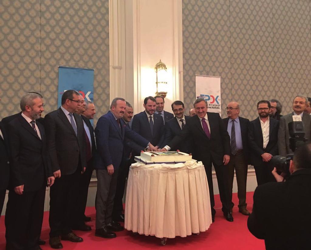 yılını Ankara da törenle kutladı EPDK Daire Başkanlıklarına yeni atamalar BOTAS ın 2017 yılı iletim şebekesi yatırım tavanı belirlendi Tuz Gölü Yeraltı Depolama tesisi kapasite artış projesine C ED