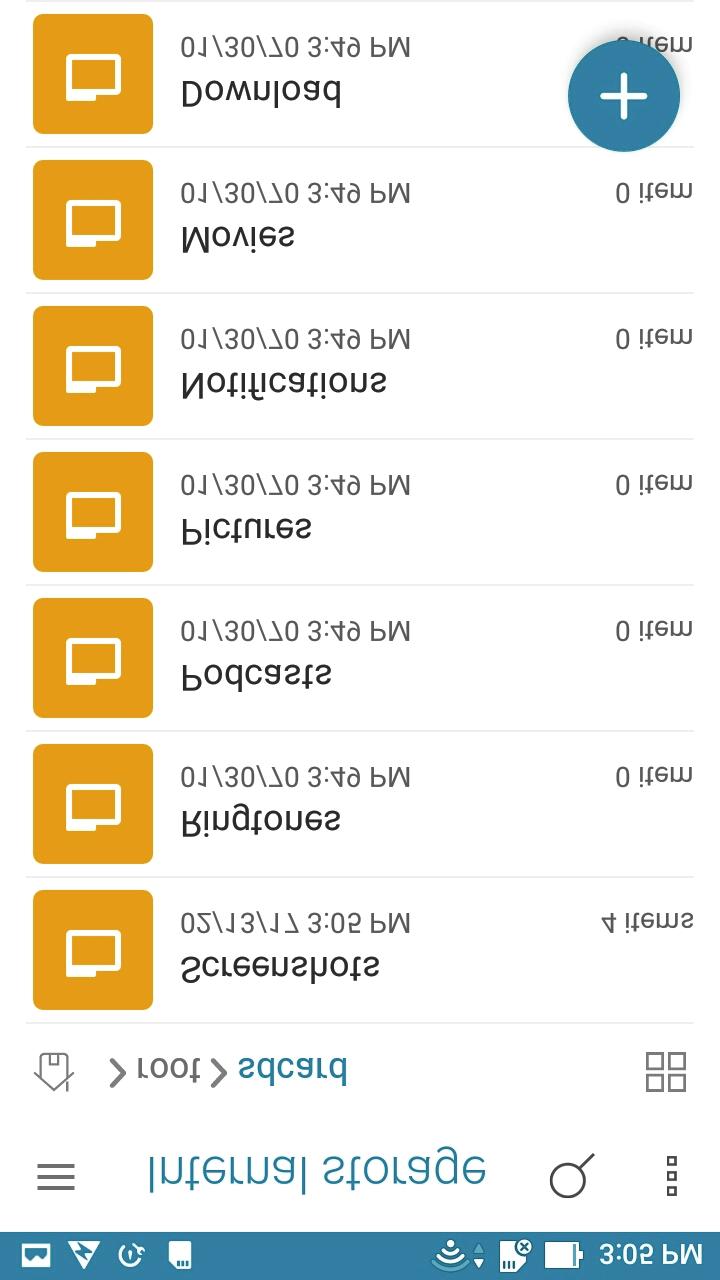 File Manager (Dosya Yöneticisi) gibi bir uygulamada bir öğeyi seçmek için dokunmanız yeterlidir.