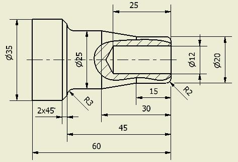 Kenarı 15 mm olan karenin ölçülerini belirtebilmek için Lineer Dimension komutu