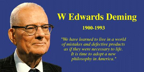 Kalitenin Gurularından: W. Edwards Deming Önceleri Deming Amerika da tanınmış değildi. Japonlar tarafından davet edildi. Japonlar Deming in öğretilerini uyguladılar ve çok başarılı oldular.