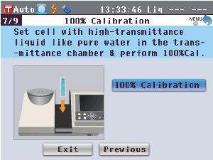 6. <0% Calibration> ekranı görülecektir.