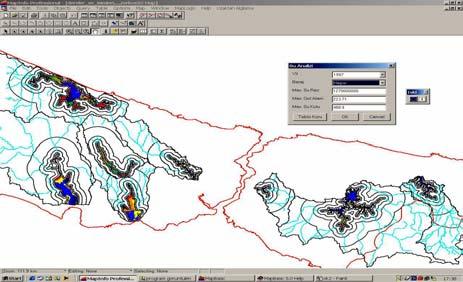 tiff ( geo_tif ) uzantılı image dosyalarına dönüştürülmüştür. Bu dosyalar vektörel verilere altlık teşkil edecek sekilde Mapinfo Professional CBS yazılımına aktarılmıştır.