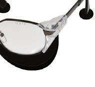 Göz korumasi > Numaralı gözlükler için Rhin EN 166 Ağırlık: 33 gr. Yan koruma Uçlar: Organik metal Metal: hafif ve güncel.