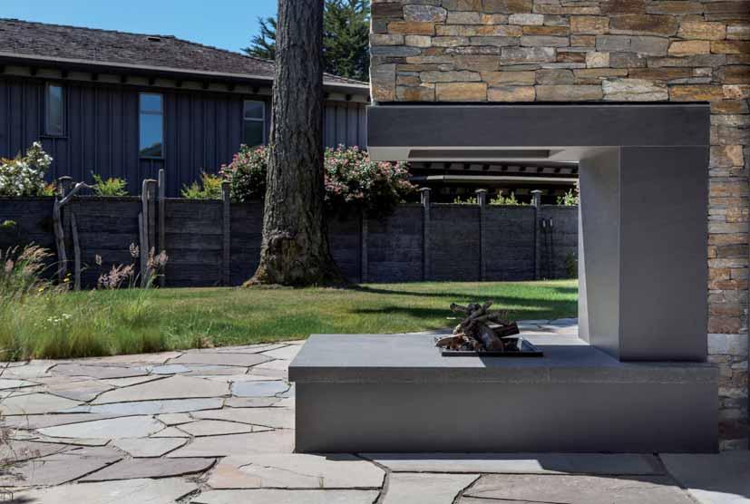 BELIEY RESIDENCE VICTORIA (CANADA) Fireplace: Basalt Grey Satin mm Ventilated Facade: