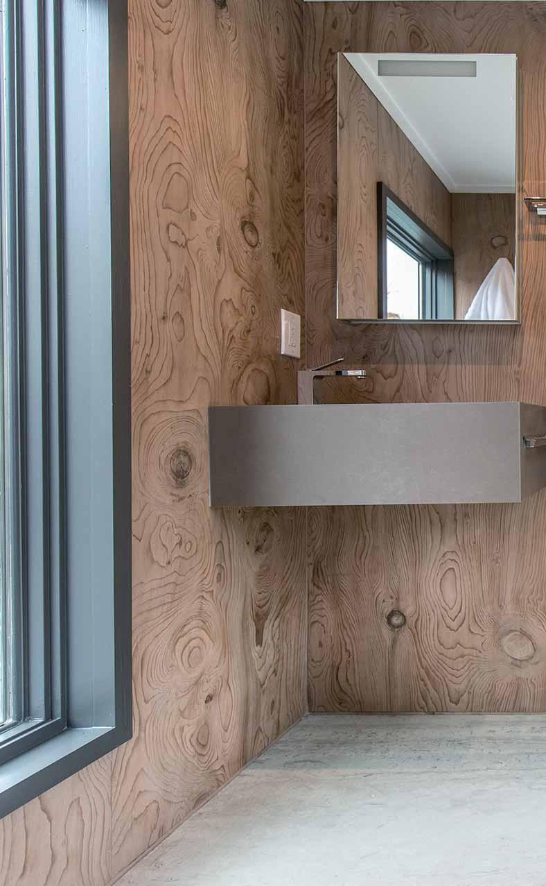 NEOLITH TINY HOUSE ATLANTA (USA) Bathroom cladding: La Bohème B01, mm Flooring: Strata Argentum, mm Designed by: JERRY