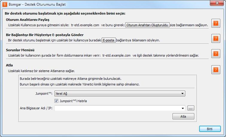 Kullanıcıları Destekleme Oturum Başlatma Seçenekleri Bir oturumun hangi şekillerde başlatılabileceğine dair hızlı bir başvurudan yararlanmak amacıyla, kuyruklarınızın üstündeki Başla düğmesine