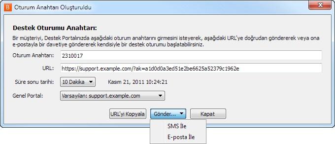 Oturum Anahtarları Hesap izinlerinize bağlı olarak, bir teknik destek oturumunu başlatmanın yollarından biri; tek seferlik, rastgele oluşturulan oturum anahtarları kullanmaktır.