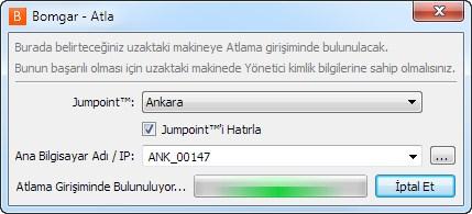 Bomgar Uygulamanız, müşteri istemcisi dosyalarını uzaktaki sisteme yükleyecek ve bir oturum başlatmaya çalışacaktır.