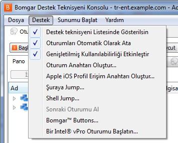 Genişletilmiş Kullanılabilirlik Genişletilmiş kullanılabilirlik ile, ayrıcalıklı destek teknisyenleri, destek teknisyeni konsoluna oturum açmasalar bile oturumlar paylaşmak için e-posta davetleri