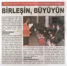 Konya Sanayi Odası Meclis Toplantısına katılan Kurumsal Yönetim ve Sürdürülebilirlik Merkezi Başkanı Dr.