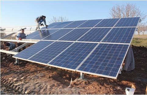 Fotovoltaik panel özellikleri Inverter çıkısı tüketim fazlası AC enerji sebekeye verilirken ve güneş enerjisi yetersizken veya gece sebekeden alınan enerjiyi çift yönlü kaydetmesi planlanmıstır