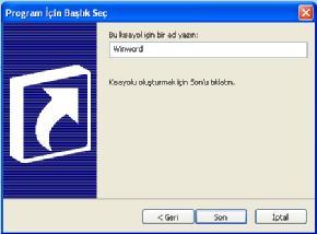 Bu dosya çift tıklanıldığında doğrudan Word programı çalışacaktır. Dikkat edilirse dosyanın sol alt köşesinde bir ok simgesi vardır. Bütün kısa yol dosyalarında şeklinde bir simge bulunmaktadır.