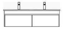 120 Height: 57 Depth: 47 Four drawers Thermoform Coating Larghezza: 120