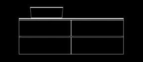 5 Depth: 50 Full cut double drawers Glass counter + Washbowl Larghezza: 80 Altezza: 44,5 Profondità: 50 Doppio cassetto con fregio completo Piano in vetro + Lavabo da appoggio Width: 100 Height: 44.