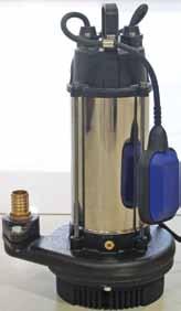 Az Kirli Sular İçin Drenaj Tip Dalgıç Pompalar Teknik Özellikler Az kirli sular için kullanıma uygundur.