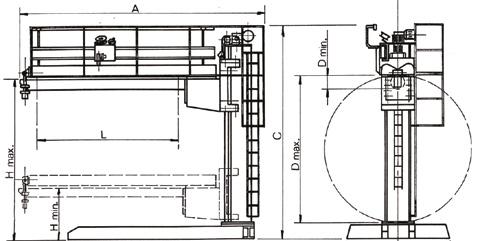 olmadan with centring devices Hizalama cihazı ile 2000 2500 3000 180 230 320 350 350 350 D maximum weldable D Maks.