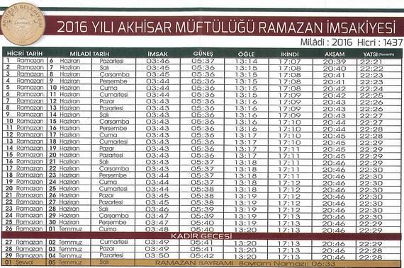 - Akhisar Belediyesi Ramazan Etkinlikleri Kapsamında İlçemiz Camilerinde