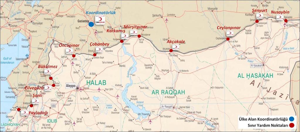 1. SINIR YARDIMLARI FAALİYETLERİ Suriye tarafından alınan talepler çerçevesinde, büyük bir itina ile kabul ve muayene edilen insani yardım malzemelerinin (gıda ve gıda dışı malzemeler), 2012 yılının