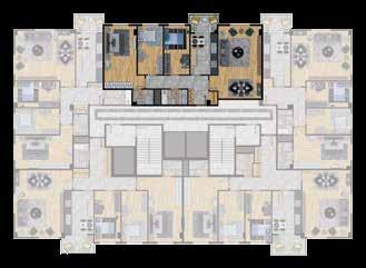 A BLOK 3+1 TİP 3 BRÜT : 180,75 m 2 1 - Salon : 32,98 m 2 2 - Mutfak :