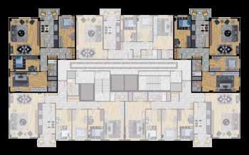 9 C BLOK 3+1 TİP 2 BRÜT : 178,69 m 2 2 1 - Salon : 29,76 m 2 2 - Mutfak