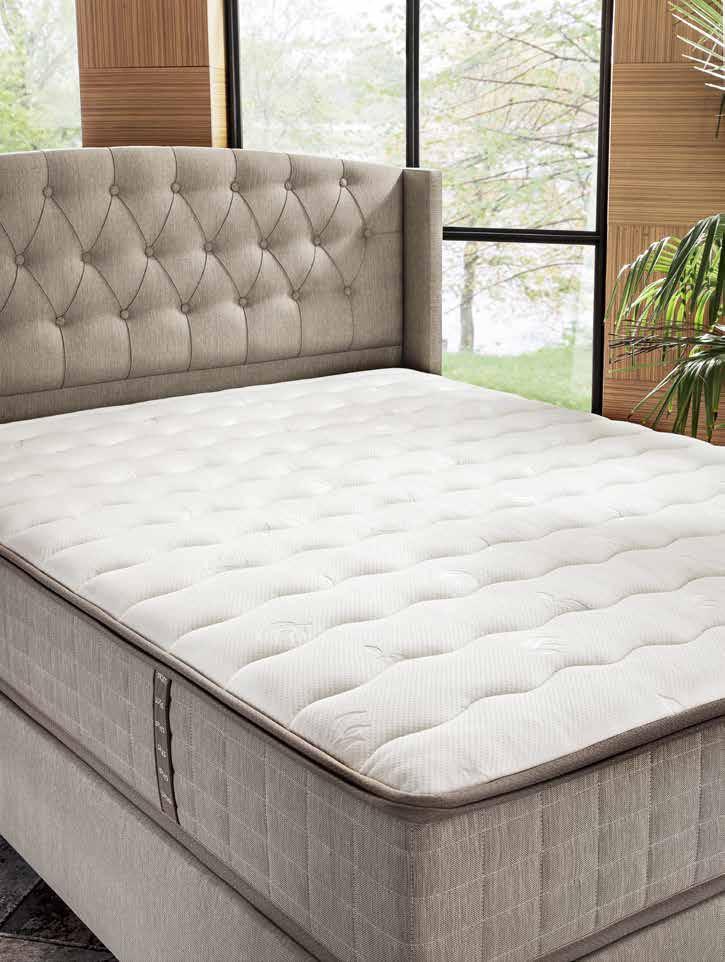 Yumuşak tuşeli örme kumaşı çıkarılıp yıkanabilir. Böylece yatağınızı yıllar boyunca tertemiz kullanabilirsiniz.