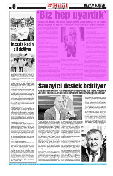 Sayfa : 8 ANTALYA Tiraj