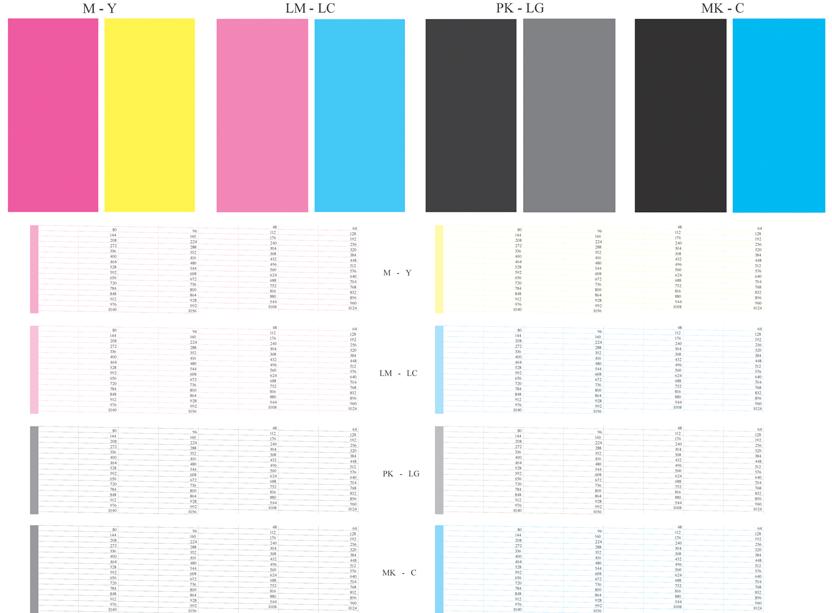 Image Diagnostics Print (Resim Tanılama Baskısı) Image Diagnostics Print (Resim Tanılama Baskısı), yazıcı kafalarının güvenilirliğiyle ilgili sorunları vurgulamak üzere tasarlanmış desenler içerir.