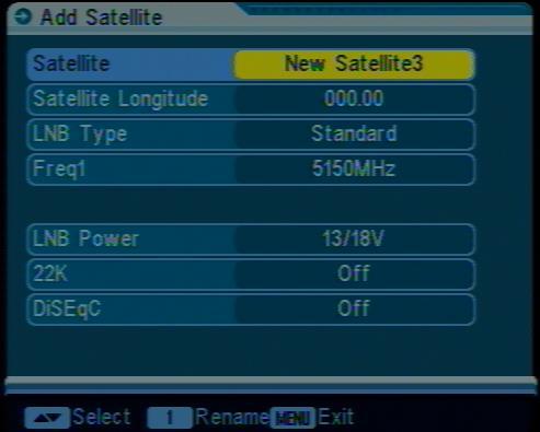 22K:22KHz otomatik ayardır. Universal seçili ise, 22 KHz ayarı kapalı olmalıdır (6).DiSEqC:LNB den RF sinyali almak için DiSEqC ye bağlı port numarası seçin (7).