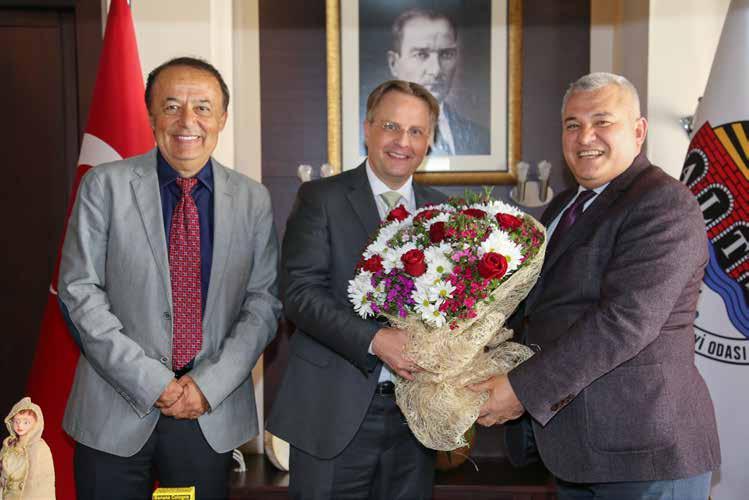 68 Danimarka nın Ankara Büyükelçisi Svend Olling, ALTSO Başkanı Mehmet Şahin i ziyaret etti.