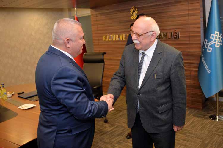 ALTSO Başkanı Mehmet Şahin ve turizmcilerden oluşan ALTSO heyeti, Ankara da Kültür ve Turizm Bakanı Nabi Avcı yı ziyaret etti.