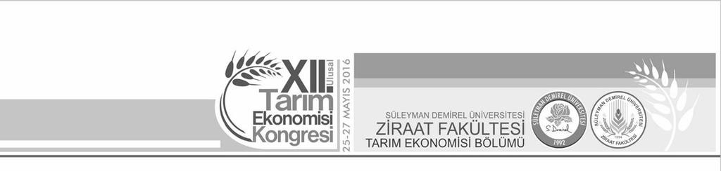 KIRSAL KALKINMA YATIRIMLARININ MEYVECİLİK İŞLETMELERİ ÜZERİNE ETKİLERİ: ISPARTA İLİ EĞİRDİR İLÇESİ ÖRNEĞİ Alamettin BAYAV 1 Tufan BAL 2 Hasan DEMİREKİN 3 alamettinbayav@hotmail.com tufanbal@sdu.edu.