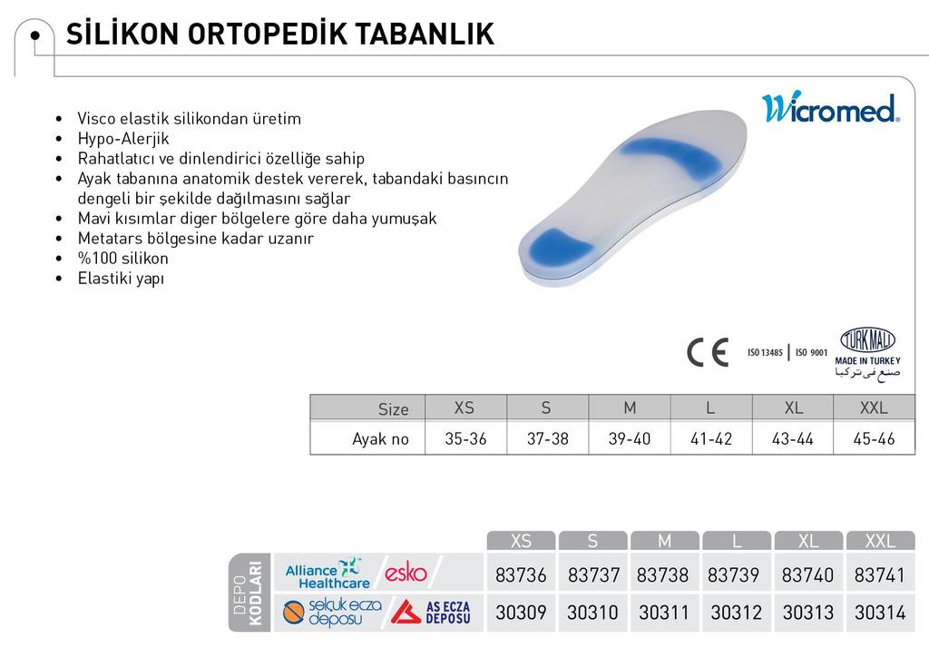 ARK TAKVİYELİ TABANLIK (ÇİFT) SUT KODU : OP1049 YENİLEME