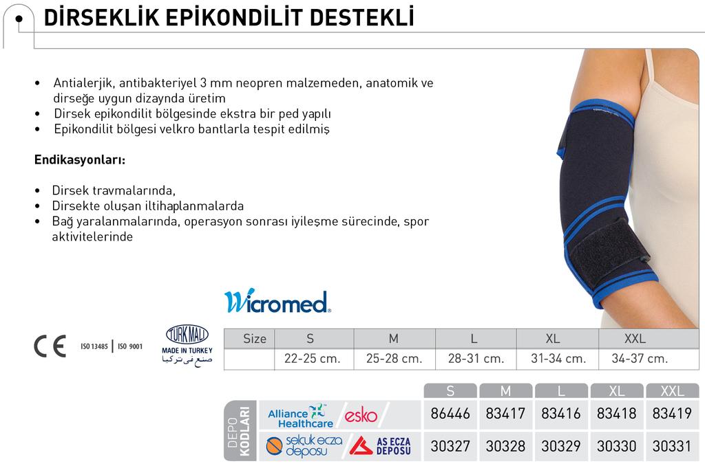 ELASTİK DİRSEKLİK SUT KODU : OP1125 YENİLEME SÜRESİ 6 AY ÖDEME FİYATI KDV DAHİL